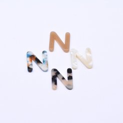 アクリルパーツ N型 べっこう風16×20mm【20ヶ】