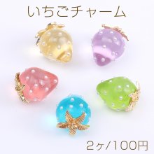 サンプル 新カラー10種類 18×22mm いちごチャーム 見本2 サンプル 新