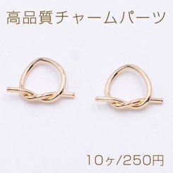 高品質チャームパーツ デザイン 14×20mm ゴールド【10ヶ】