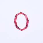 アクリルパーツ 八角形 ライトレッド 31×48mm【20ヶ】