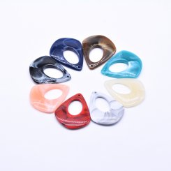アクリルチャーム 抜き雫 1穴 34×42mm【100ヶ】