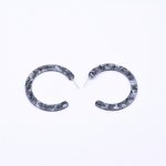 アクリルピアス フープ ダークグレー 6×48mm【20ヶ】