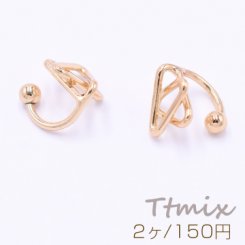 イヤーカフ 星型 11×12mm 片耳用 ゴールド【2ヶ】