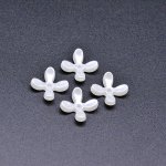 アクリルビーズ フラワー 花型 パールホワイト 5×11mm 【100ヶ】