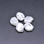 ABS製 パールビーズ 不規則 パールホワイト 10×12mm 【100ヶ】