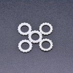 アクリルパーツ デコパーツ 丸型 パール風 ホワイト 2×10mm【100g（約2000ヶ）】