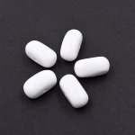 樹脂ビーズ 楕円形 30x16mm ホワイト【50ヶ(約313g)】