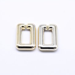 アクリルチェーンパーツ 長方形 ゴールド 19×29mm【50ヶ】