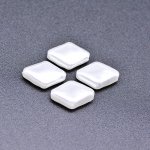 ABS製 パールビーズ 菱形 パールホワイト 10×13mm 【100ヶ】