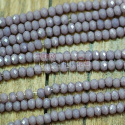 ボタンカットグラスビーズ 3ダークパープル 2x2mm(1連/約200ヶ)