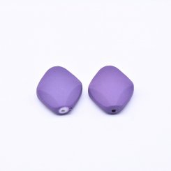 アクリルビーズ 菱形 パープル 19×21mm【500g（約285ヶ）】