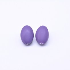 アクリルビーズ オーバル パープル 10×16mm【500g（約420ヶ）】