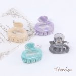 アセテートバンスクリップ ヘアアクセサリー 4.7×5.4cm（1ヶ）