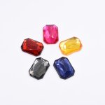 アクリルラインストーン 長方形 10x14mm 【50ヶ(約20g)】