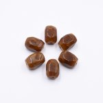 樹脂ビーズ 円形 カット 18x13mm ブラウン【50ヶ(約123g)】