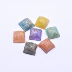 デコパーツ アクリルパーツ 正方形 スクエア 11×20mm 全6色 【100ヶ】