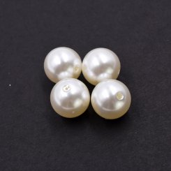 ABS製 パールビーズ 円形 22mm ベージュ【500g(約90ヶ)】