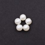 ABS製 パールビーズ 円形 6mm ベージュ【500g(約4500ヶ)】