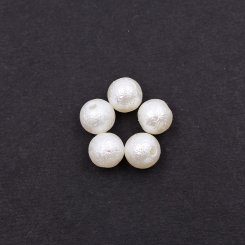 ABS製 パールビーズ 円形 6mm ベージュ【500g(約4500ヶ)】