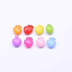 アクリルビーズ 林檎 カラーミックス12×16mm 【500g】