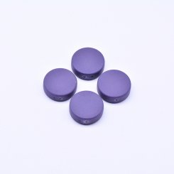 アクリルビーズ 丸型 パープル7×22mm【500g（約163ヶ）】