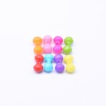 アクリルビーズ ダンベル型カット カラーミックス 7×14mm 【500g（約1562ヶ）】