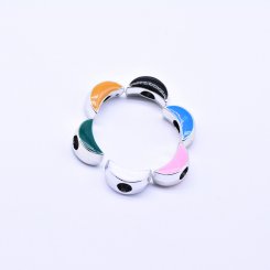 アクリルビーズ エポ付き ムーン 8×15mm【50ヶ】