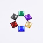 アクリルラインストーン 四角形 14x14mm【50ヶ(約36.8g)】