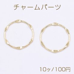 チャームパーツ フレーム デザイン 1穴 33×34mm ゴールド【10ヶ】