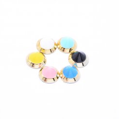 デコパーツ アクリルパーツ オーバル アクリルストーン貼り 7×12mm【100ヶ】