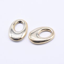 アクリルチャーム オーバル ゴールド 23×33mm【50ヶ】