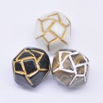 アクリルビーズ アンティーク調 不規則カット 24×37mm【500g】