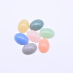 アクリルパーツ オーバル 13×18mm デコパーツ 全6色 【100ヶ】