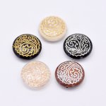 アクリルビーズ アンティーク調 コイン 26mm【500g】