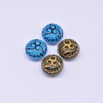 アクリルビーズ アンティーク調 コイン型 25mm【500g】