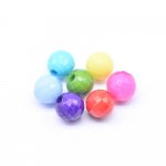 アクリルビーズ 丸型カット カラーミックス 6mm 【500g（約4166ヶ）】