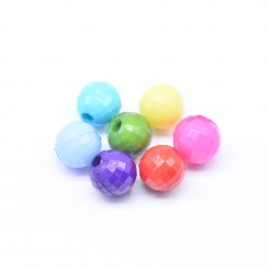 アクリルビーズ 丸型カット カラーミックス 6mm 【500g（約4166ヶ）】