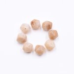 樹脂ビーズ 円形 カット 12x12mm ベージュ【50ヶ(約44g)】