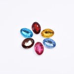 アクリルラインストーン 楕円形 10x14mm【50ヶ(約16g)】