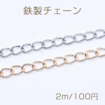 鉄製チェーン デザインチェーン ツイスト 7.6mm【2m】