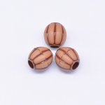 アクリルビーズ アンティーク調 カボチャ 8×8mm ブラウン【500g（約1180ヶ）】