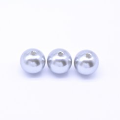 アクリルビーズ 丸型 シルバー 11mm 【100ヶ】