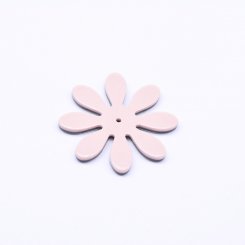 アクリル パーツ 花型 1穴 ライトピンク 3×34mm【20ヶ】