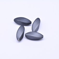 アクリルビーズ ツイスト ロイヤルブルー 11×28mm【500g（約230ヶ）】