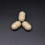 アクリルビーズ アンティーク調 オーバル 17×28mm ベージュ【500g（約103ヶ）】