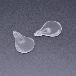 アクリルチャーム 電球 クリア 18×27mm【50ヶ】