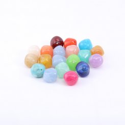 アクリルビーズ 不規則 カラーミックス 18×19mm【500g/约160ヶ】