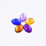 アクリルラインストーン 楕円形 10x14mm【50ヶ(約15.5g)】