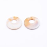 アクリルチャーム リング ベージュ 12×29mm【100ヶ】