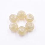 樹脂ビーズ 円形 23x23mm ベージュ【50ヶ(約416g)】
